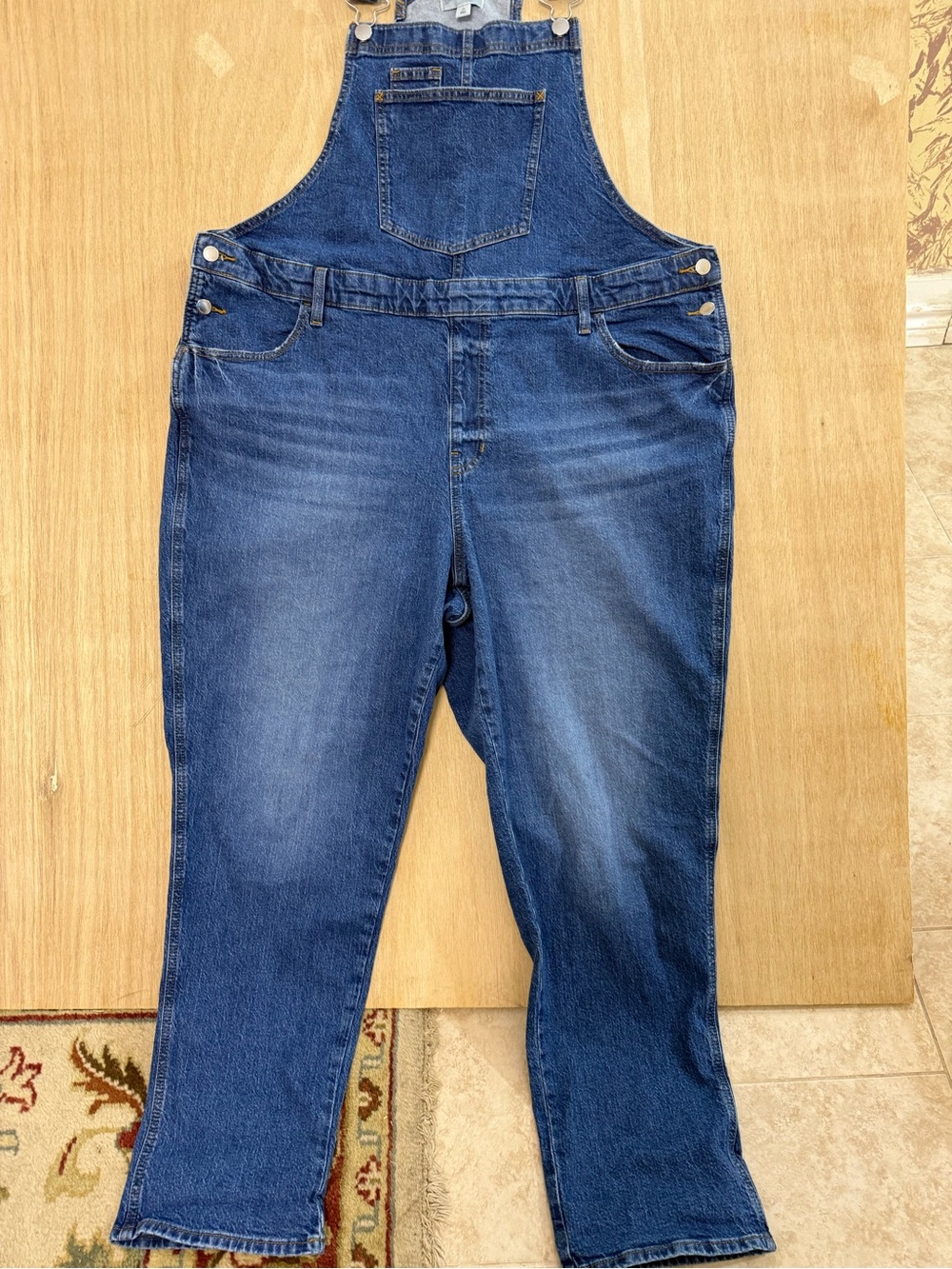 Universal Thread Women's Dark Blue Denim Overalls 20